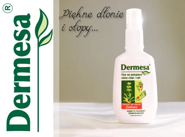 Dermesa Płyn na pękająca skórę stóp i rąk 65 ml Płyn na suchą skórę rąk, stóp, łokci