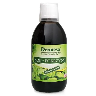 Sok z pokrzywy niepasteryzowany 250ml